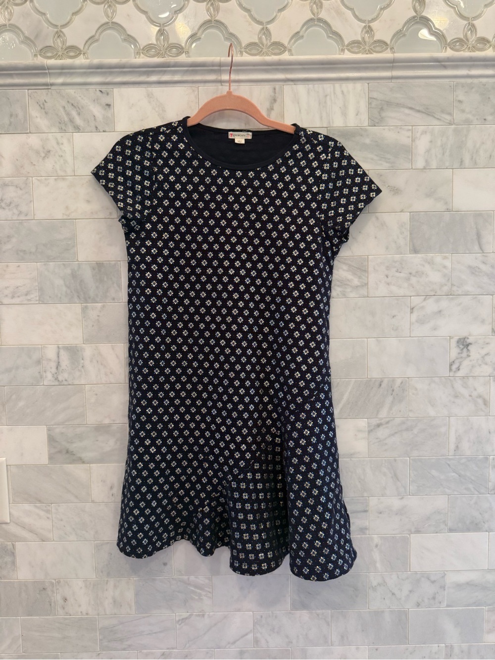 Crewcuts glitter-accent dress, by J Crew